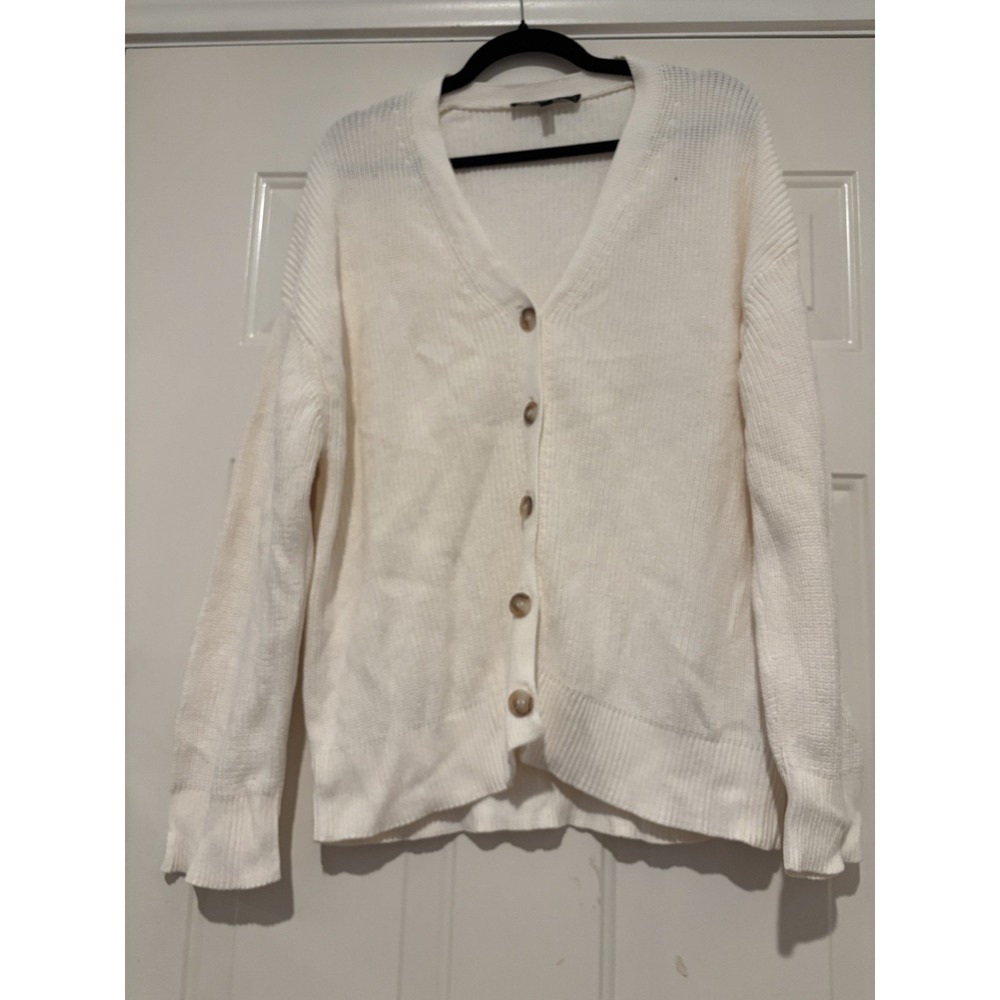 Women's Hudson sz XL cardican white #827